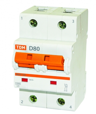 TDM ELECTRIC SQ0208-0018 Авт. выкл. ВА47-125 2Р 35А 15кА х-ка D TDM